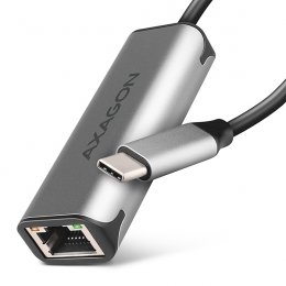 AXAGON ADE-25RC USB-A 3.2 Gen 1 - 2.5 Gigabit Ethernet síťová karta, Realtek 8156, auto install,šedá  (ADE-25RC)