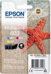 Epson multipack 3-colours 603, Cyan, Magenta, Yellow  (C13T03U54010)