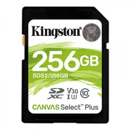 Kingston Canvas Select Plus U3/ SDXC/ 256GB/ UHS-I U3 /  Class 10  (SDS2/256GB)