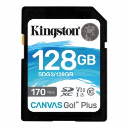 Kingston Canvas Go Plus/ SDXC/ 128GB/ UHS-I U3 /  Class 10  (SDG3/128GB)