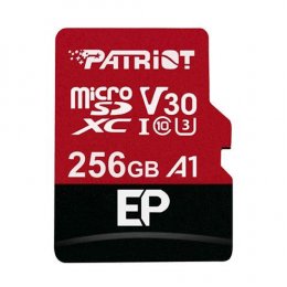 Patriot V30 A1/ micro SDXC/ 256GB/ UHS-I U3 /  Class 10/ + Adaptér  (PEF256GEP31MCX)