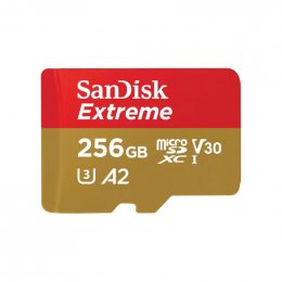 SanDisk Extreme/ micro SDXC/ 256GB/ UHS-I U3 /  Class 10/ + Adaptér  (SDSQXAV-256G-GN6MA)