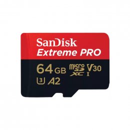 SanDisk Extreme PRO/ micro SDXC/ 64GB/ UHS-I U3 /  Class 10/ + Adaptér  (SDSQXCU-064G-GN6MA)
