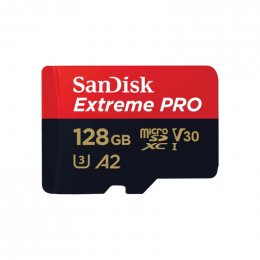 SanDisk Extreme PRO/ micro SDXC/ 128GB/ UHS-I U3 /  Class 10/ + Adaptér  (SDSQXCD-128G-GN6MA)