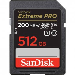 SanDisk Extreme PRO/ SDXC/ 512GB/ UHS-I U3 /  Class 10/ Černá  (SDSDXXD-512G-GN4IN)