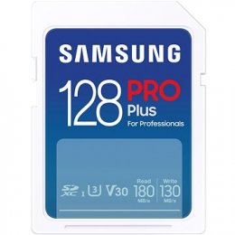 Samsung/ SDXC/ 128GB/ USB 3.0/ USB-A/ Class 10/ + Adaptér/ Modrá  (MB-SD128SB/WW)