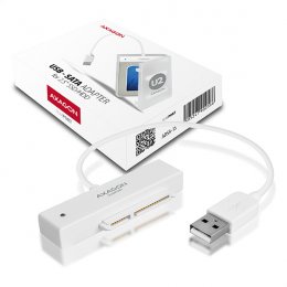 AXAGON ADSA-1S, USB2.0 - SATA HDD/ SSD adaptér vč. 2.5" pouzdra