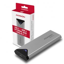 AXAGON EEM2-UG2, USB-C 3.2 Gen 2 - M.2 NVMe SSD kovový box, délka 42 až 80 mm  (EEM2-UG2)