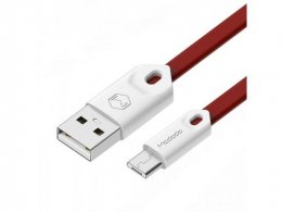 Mcdodo Gorgeous Series USB AM To Micro USB (25 cm) Red-White  (CA-0437)