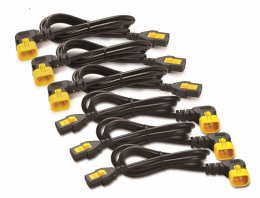 Power Cord Kit (6 ea), Locking C13toC14(90Dg),1.8m  (AP8706R-WW)