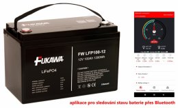 FUKAWA LFP100-12 LiFePo4 (12,8V 100Ah Bluetooth)  (14399)