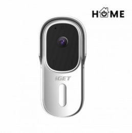 iGET HOME Doorbell DS1 White - WiFi bateriový videozvonek, FullHD + !!! ZDARMA reproduktor CHS1 !!!  (75020801)