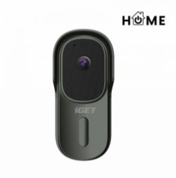 iGET HOME Doorbell DS1 Anthracite - WiFi bateriový videozvonek, FullHD, obousměrný zvuk, CZ aplikace  (75020802)